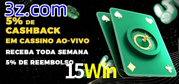 Promoções do cassino ao Vivo 15Win